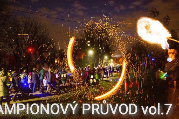 Lampionový průvod v Malešickém parku