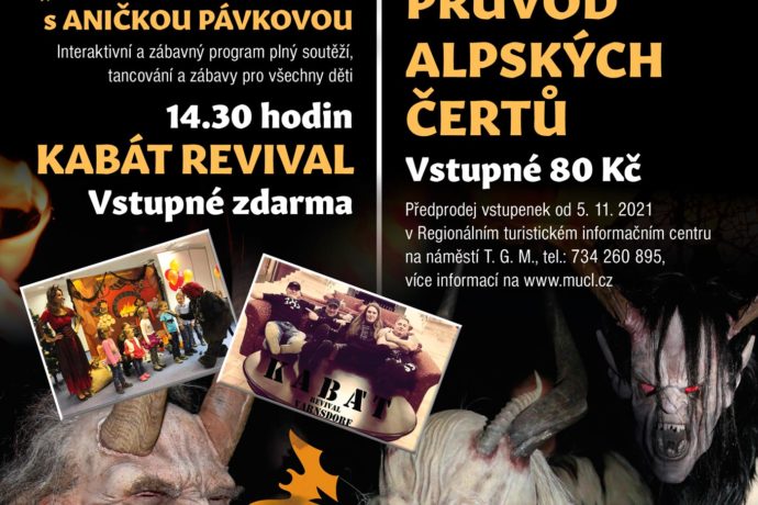 Strašidelný průvod Alpských čertů v České Lípě