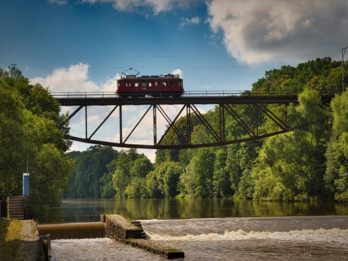 Železniční příhradový most. Foto: ©Zdeněk Parkan
