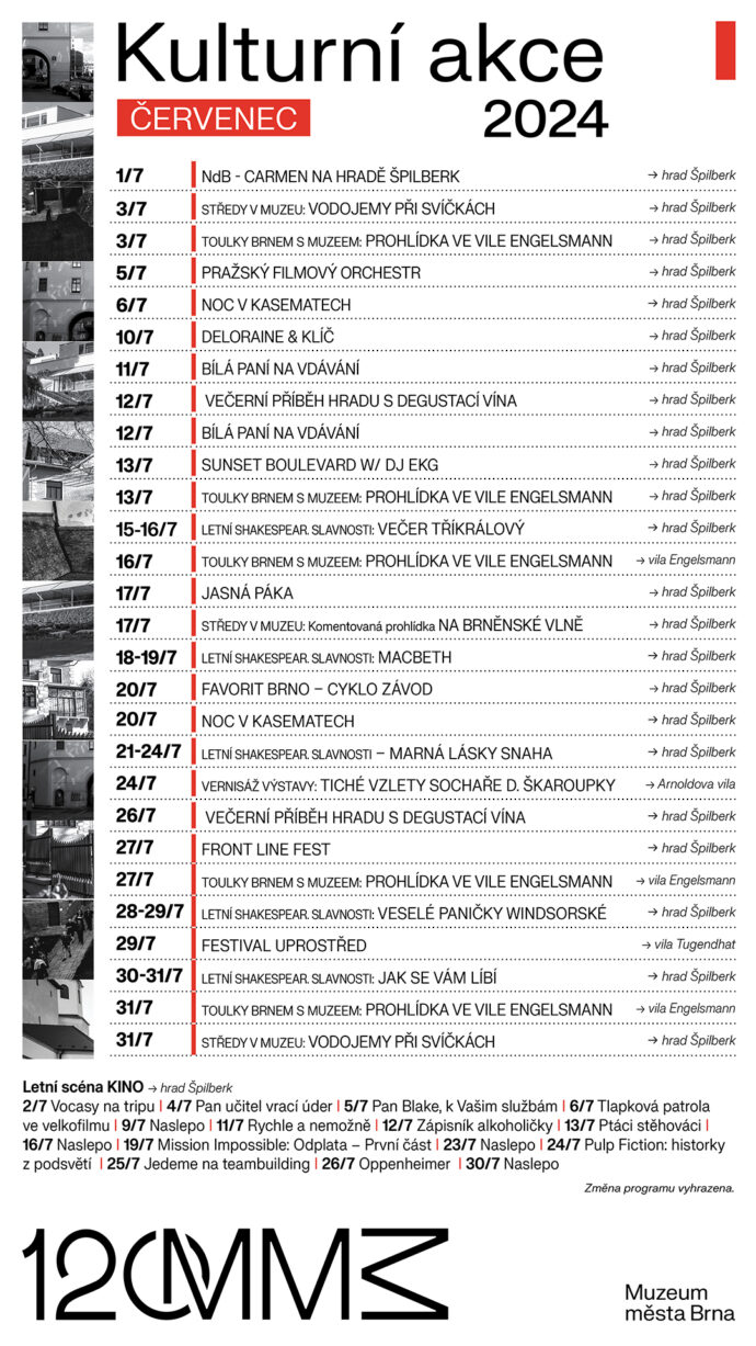 Program Muzea města Brna. Foto: Muzeum města Brna
