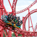 Adrenalin pur auf der Huracan Achterbahn im Freizeitpark BELANTIS © Philipp Kirschner | leipzig.travel