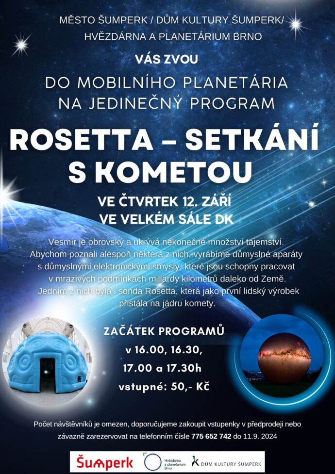 Setkání s kometou. Foto: © Dům kultury Šumperk
