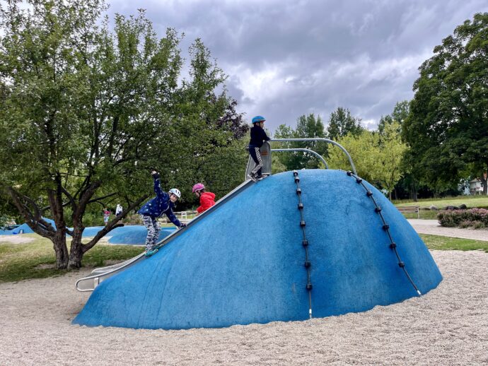 Senftenberger - nejvíce hřišť na stezce. Lužická jezera s dětmi. Foto: ©Šárka Kobrynová