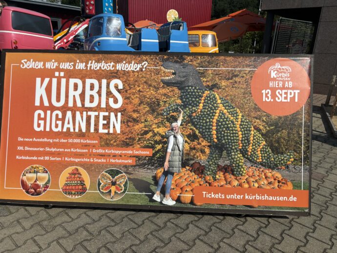 V parku zrovna probíhá výstava dýní. Foto: © K. Pekařová