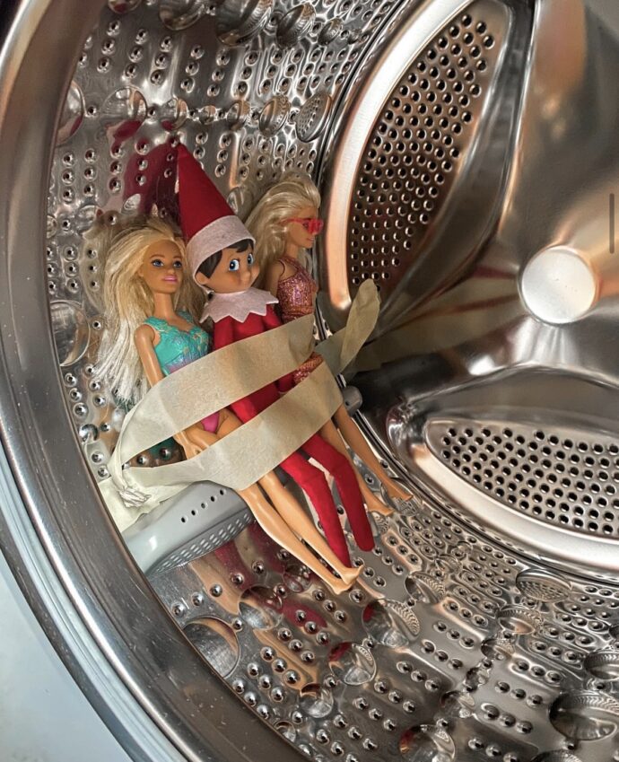 Centrifuga. Pračka bylo místo, které děti nemohly elfa dlouho najít. Foto: ©KPek