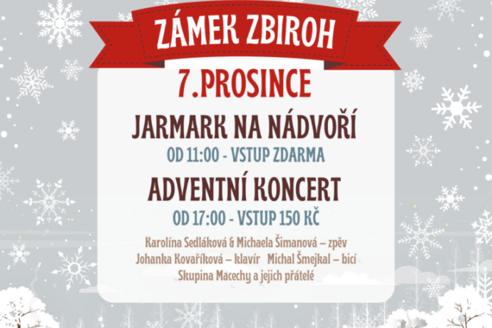 Vánoční trhy zámek Zbiroh 2024