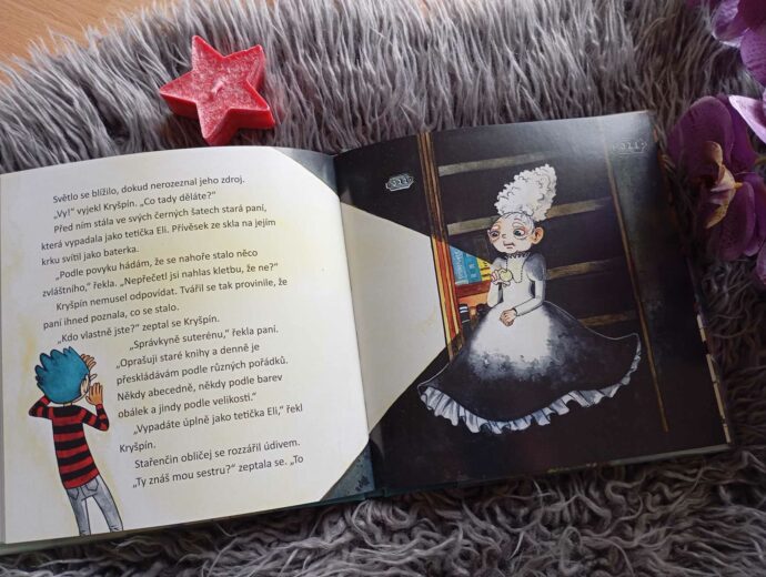 Kryšpín Kůstek a prokletí knihovního psa. Foto: ©Sabina Huřťáková