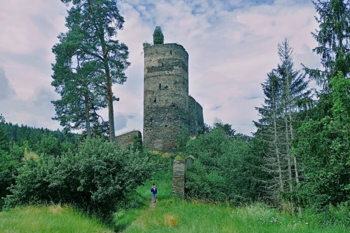 Zřícenina hradu Gutštejn. Foto: ©Sabina Huřťáková