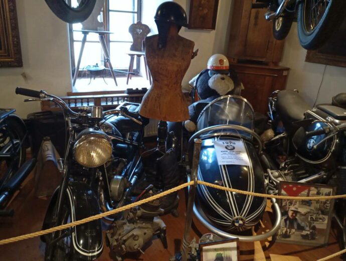 Muzeum historických motocyklů v Českém Krumlově. Foto: Sabina Huřťáková