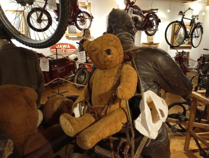 Muzeum historických motocyklů v Českém Krumlově. Foto: Sabina Huřťáková