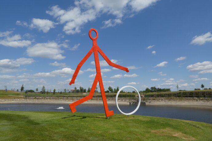 Běžec, Stanislav Podhrázský. Foto: © Golf Galerie Hostivař